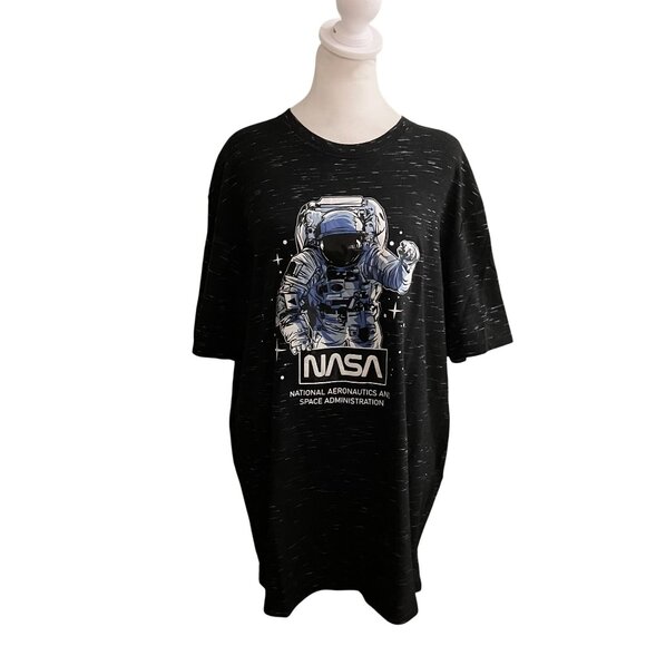 NASA Astronaut Graphic T-Shirt XL WT02 Black Space Theme Men's - Picture 1 of 5